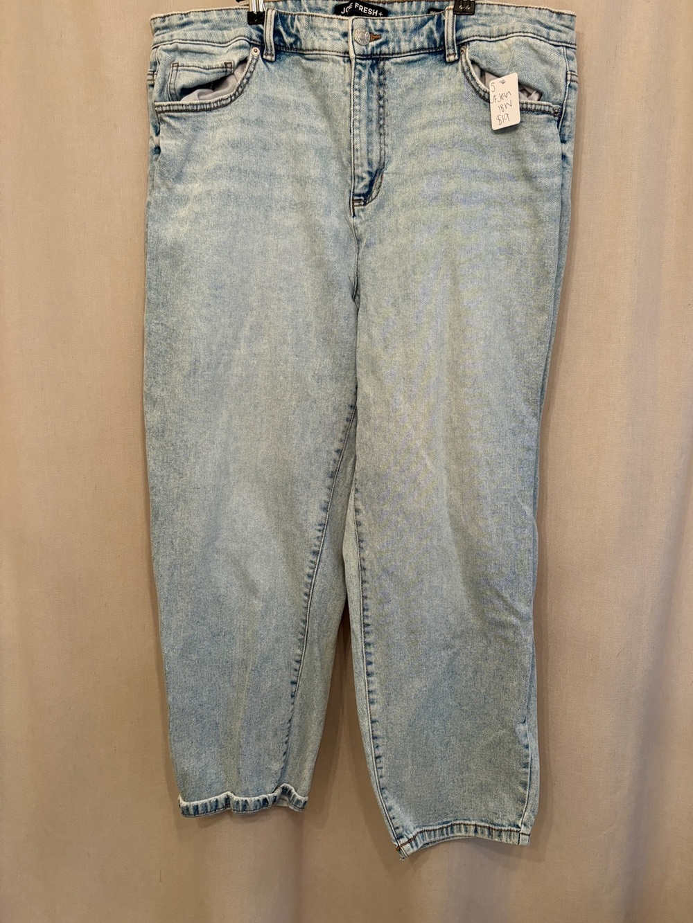 Joe Fresh High-Rise Straight-Leg Jeans — Size 18W